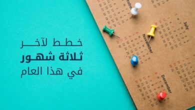 خطط لآخر ثلاثة شهور في هذا العام
